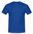 Mens Plain Blue Round Neck T-Shirts