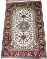 Polyester Cotton Rectangular Multicolor hand knotted carpets