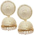 Metal Polished Round Available in Many Colors kundan jhumki