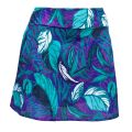 Ladies Skirt with Elastic Waistband and Pockets Blue