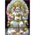 12 Inch Marble Ganesh Statue