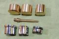 Round Copper and Silver brass sanitary caps rod