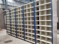 Sai Storage Iron Mild Steel Polished Powder Coated Rectangular As Per Requirement New slotted angle pigeon hole rack