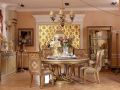 Exclusive Gold Finish Royal Dining Table Set