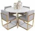 Metal Small Round Dining Table Set