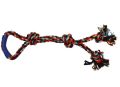Multi Color Pets Like 3 knot handle dog rope toy