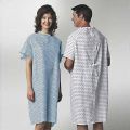 Cotton Linen Available in many colors Plain & Printed Patient Gown