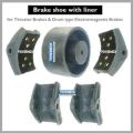 Powermech / Speedocontrols / Pethe / Cmk / Meetech / Any to Suit other Make Also. Standard: CAST IRON. On request Aluminium die cast is supplied. crane brake shoe liner