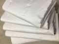 White Plain pure banarasi chanderi silk fabric