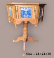 wooden decorative pentagon shape table