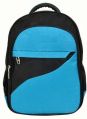 Blue & Black Plain HI-PICK blue black kids school bag