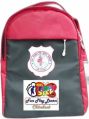 HI-PICK Polyester Multicolor Printed red black kids school bag