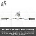 Grip Olympic Curl Rod With Bearing