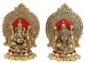Brass Ganesh Laxmi Idol