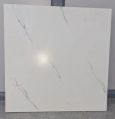 Creamic Polished Square White Plain Double Charge Floor Tiles