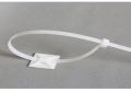 White Polished customized plastic cable ties