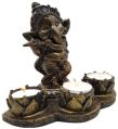 Musician Ganesha with Tea Light Candle