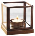 Metal and Glass Decorative Tea Light Candle Holder