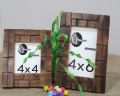 mosaic wooden wood photo picture frame