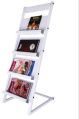 Stainless Steel White A1 202 Stainless Steel Polished Magazine Stand