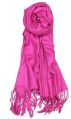 Pink Plain Abdul Handicraft silk pashmina scarf