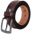 Brown Plain mens leather belt