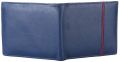 Plain Blue Plain Rectangular mens leather wallet