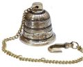 Polished Round Silver brass hanging bell