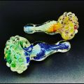 Zig Zag Glass Smoking Pipe