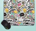 Foam PVC Rectangular Round Square Black Blue Grey White Plain Printed New mouse pad