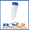 Transparent RX2 Scitech India plastic centrifuge tube