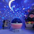 Electric Multicolor Round star master rotating 360 degree moon night light lamp