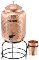 5 Ltr Copper Water Dispenser with one glass