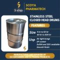 Scoya Polished Round Silver 18kg To 29 Kg 55 gallons stainless steel barrels