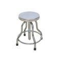 Polished Silver New Plain Stainless Steel Revolving Stool