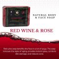 Zoom Square Solid Red  & Rose red  rose soap