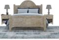 woodbaba Wood Polished Creamy New caving modern bedroom furniture