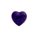 Purple DZ Heart Shaped Brass Cremation Urn