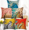 Silk Linen Cotton Polyster Polyester Viscose Velvet Square Multicolor Madhubani Jacquard Pattern cushion covers