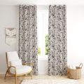 Cotton Polyester Linen Available in Many Colors Printed door curtains