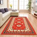 Cotton Jute Polyester Rectangle Multicolor Printed floor carpets