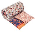Cotton Polyster Multi Color Printed Quilts