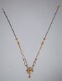 Multi Color brass double chain mangalsutra
