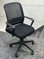 Metal Non Polished Black mesh office chairs