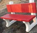 Color Coated Rectangular Red rcc garden chair