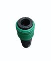 Polished Black & Green plastic quick release couplings