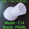 Pearl Plastic White towel stand caps