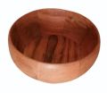 Round Wooden Bowl