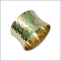 Round Golden Chirag Handicrafts polished brass napkin ring