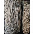 Off White and Brown Plain Chirag Handicrafts silk curtain cord